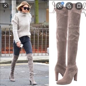 NWT Taupe Stuart Weitzman Highland OTK Boots (6)